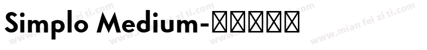 Simplo Medium字体转换